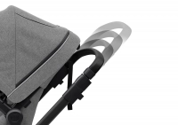 Poussette Thule Sleek - Châssis Black + Nacelle - Grey Melange