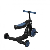 Scootizz,draisienne évolutive 5 en 1 avec barre de poussée adulte - Bleu
