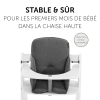 Réducteur d’assise de chaise haute Alpha Cosy Select Jersey Charcoal - Charcoal