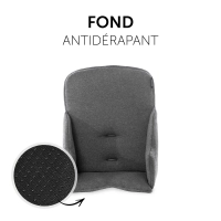 Réducteur d’assise de chaise haute Alpha Cosy Select Jersey Charcoal - Charcoal