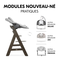 Chaise Haute Hauck Alpha Select - Charcoal