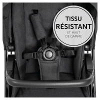 Poussette Hauck Vision X + Nacelle - Melange Black