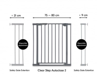 Barrière de Sécurité Hauck Clear Step Autoclose 2
