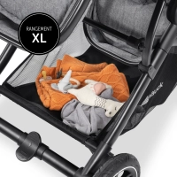 Poussette Double Hauck Atlantic Twin - Melange Grey