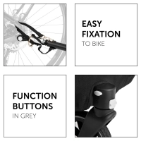 Remorque Vélo Hauck Dryk Duo - Melange Grey