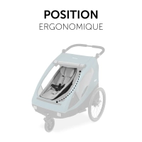 Remorque Vélo Enfants Hauck Dryk Duo 2 Places - Pliable, Poussette Double, Sécurité Max
