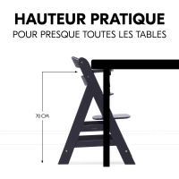 Chaise Haute Hauck Alpha+ - Dark Grey