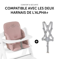 Réducteur Chaise Haute Hauck Alpha Cosy Select - Bambi Rose