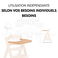 Plateau Repas Hauck Alpha Wooden - Natural