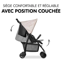 Poussette Hauck Sport - Pooh Rainbow Beige