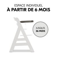 Plateau Repas Hauck Alpha Wooden - Charcoal
