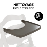 Plateau Repas Hauck Alpha Wooden - Charcoal