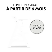 Plateau Repas Hauck Alpha Wooden - White