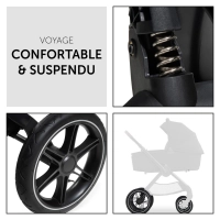 Poussette Hauck Walk N Care Air + Nacelle - Black