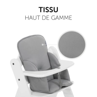 Coussin réducteur pour chaises hautes en bois  Alpha Cosy Comfort Stretch-grey - Stretch Grey