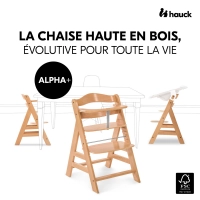 Chaise Haute Hauck Alpha+ - Natural