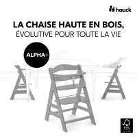 Chaise Haute Hauck Alpha+ - Grey