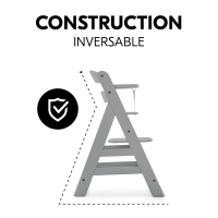 Chaise Haute Hauck Alpha+ - Grey