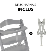 Chaise Haute Hauck Alpha+ - Grey