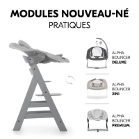 Chaise Haute Hauck Alpha+ - Grey