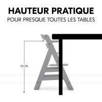 Chaise Haute Hauck Alpha+ - Grey
