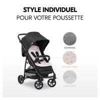 Coussin d’assise Pushchair Seat Liner  Flowers Rose - Rose