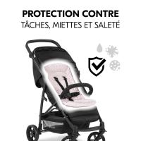 Coussin d’assise Pushchair Seat Liner  Flowers Rose - Rose