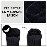Chancelière Pushchair Footmuff  Winter Black - Black