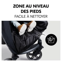 Chancelière Pushchair Footmuff  Winter Black - Black