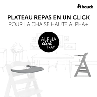 Plateau Repas Hauck Alpha Click - Grey