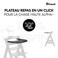 Plateau Repas Hauck Alpha Click - Black