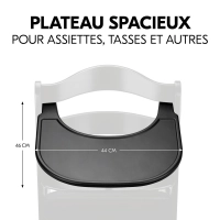 Plateau Repas Hauck Alpha Click - Black