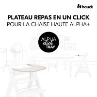 Plateau Repas Hauck Alpha Click - Speckle Beige