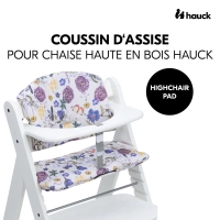 Coussin Chaise Haute Hauck Alpha+ - Beige Floral
