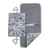 Pochette à langer avec matelas amovible Change N Walk Floral Grey - Grey