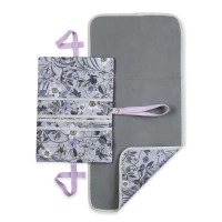 Pochette à langer avec matelas amovible Change N Walk Floral Grey - Grey