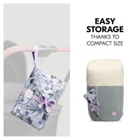 Pochette à langer avec matelas amovible Change N Walk Floral Grey - Grey