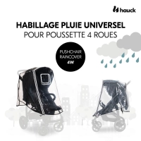 Habillage Pluie Hauck Poussette 4 Roues