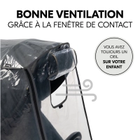 Habillage Pluie Hauck Poussette 4 Roues