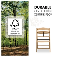 Chaise Haute Hauck Arketa - Natural