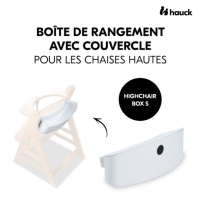 Boite de rangement pour chaise haute Highchair Box S White - White