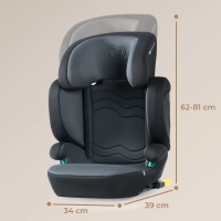 Siège Auto 100-150 cm Kinderkraft XPand 2 I-Size  - Graphite Black