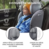 Siège Auto 76-150 cm Kinderkraft ONETO3 i-Size - Cool Grey