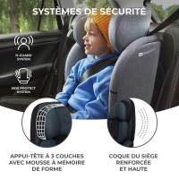 Siège Auto 76-150 cm Kinderkraft Oneto3 i-Size - Graphite Black