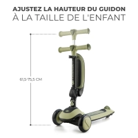 Draisienne Scooter Kinderkraft Halley - Grassland Green