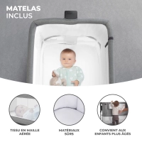 Lit Cododo Kinderkraft Neste Grow - Dark Grey