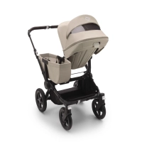 Poussette Bugaboo Donkey 5 Mono - Châssis Noir + Nacelle - Desert Taupe