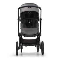 Poussette Bugaboo Fox 5 - Châssis Noir + Nacelle - Gris Chiné