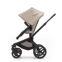 Poussette Bugaboo Fox 5 - Châssis Noir + Nacelle - Desert Taupe