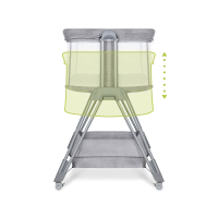 Berceau cododo Luna - Lionelo - Grey